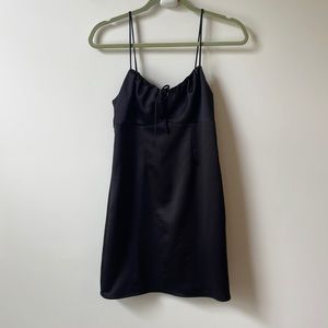 Topshop Black Mini Slip Dress